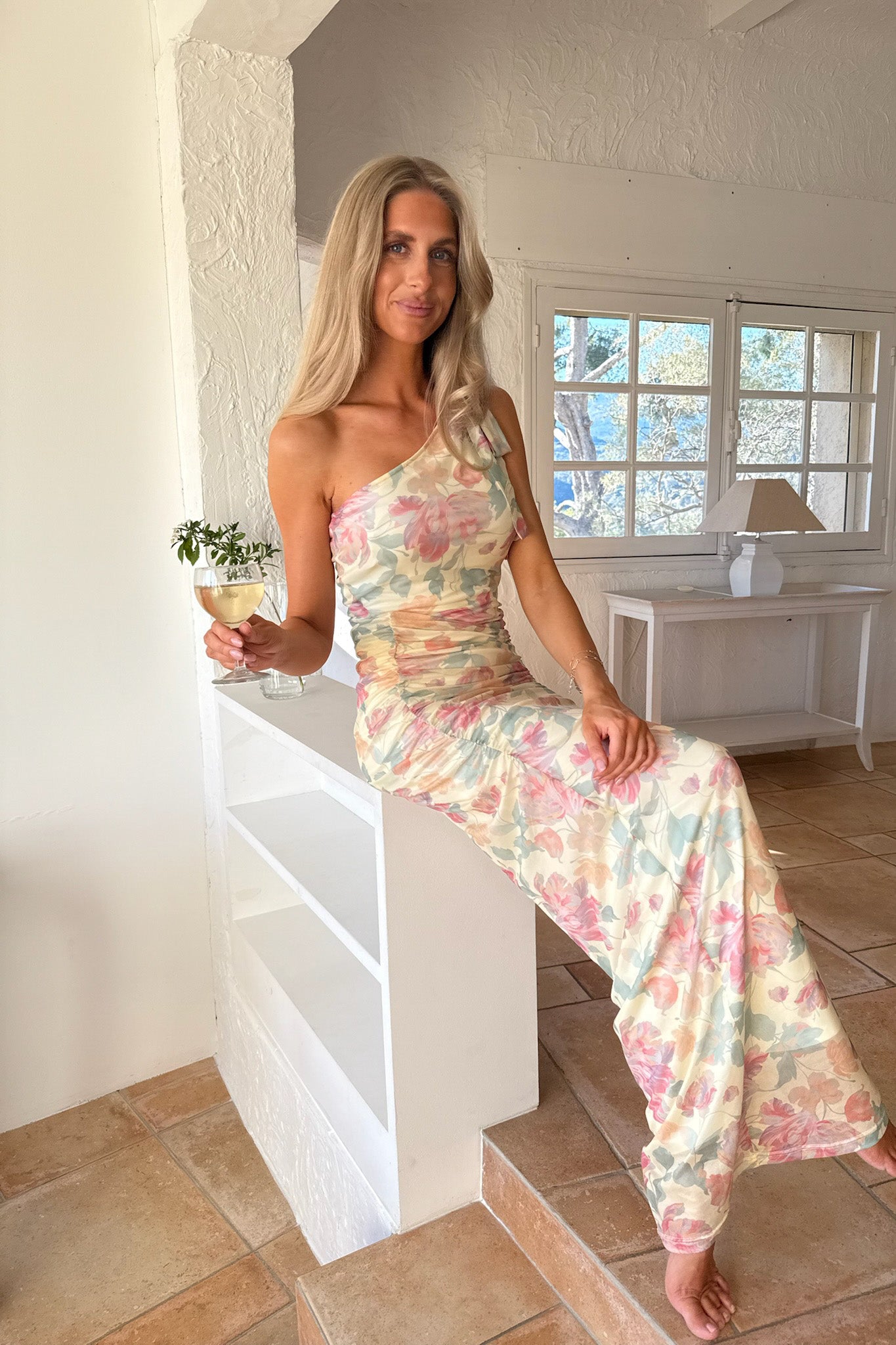Nova Mesh Dress PREORDER Pastel Garden