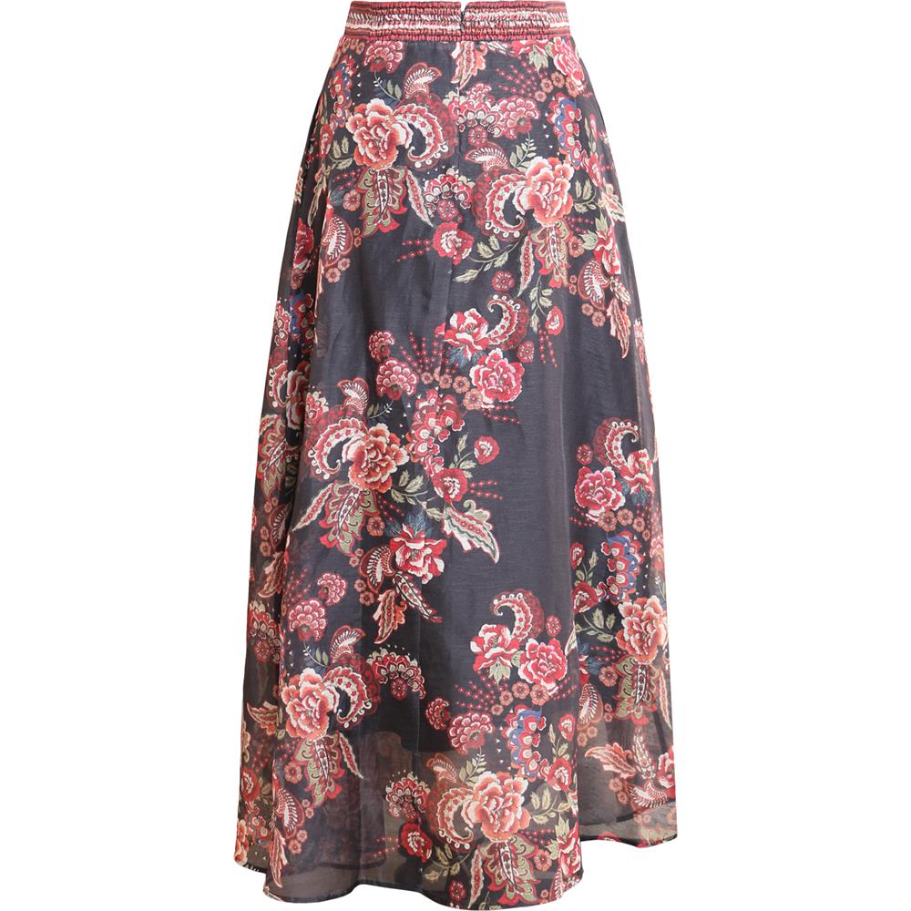 Araceli Skirt SILK/LINEN Black