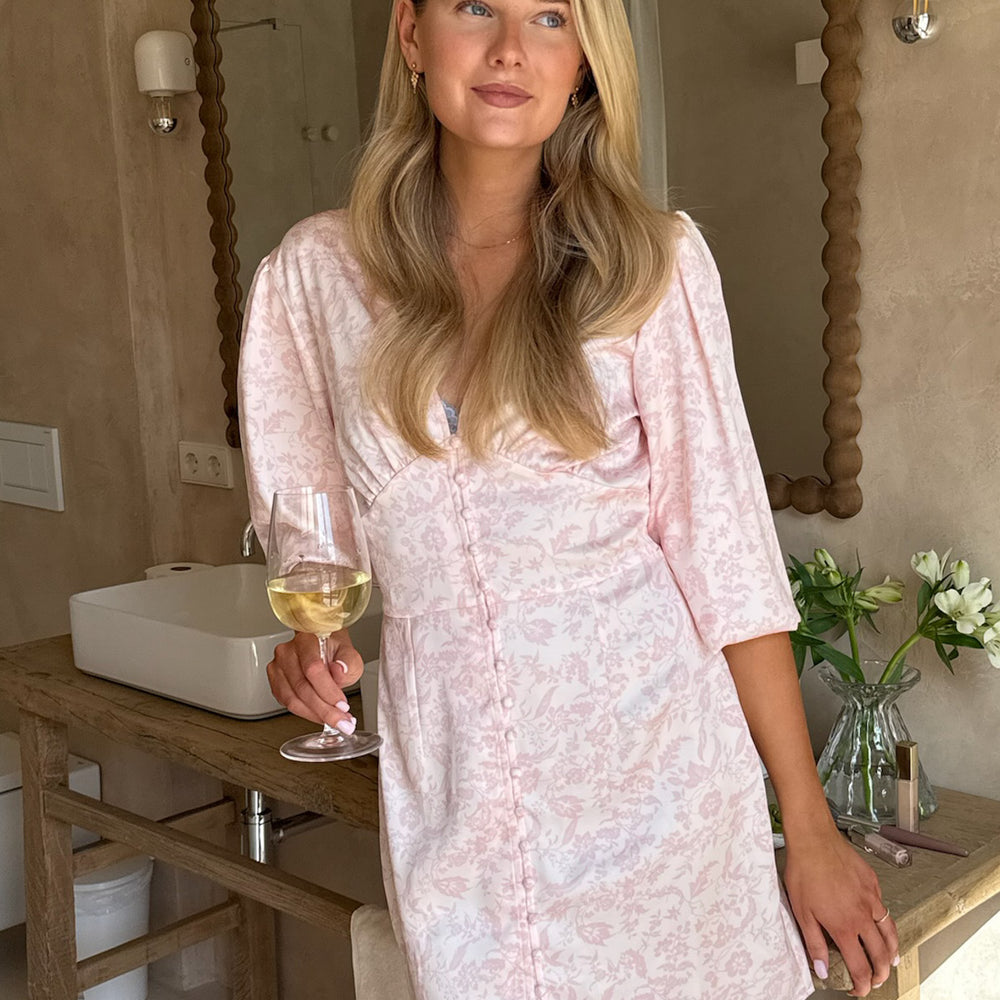 
                      
                        Addy Dress PREORDER Light Pink Flower
                      
                    