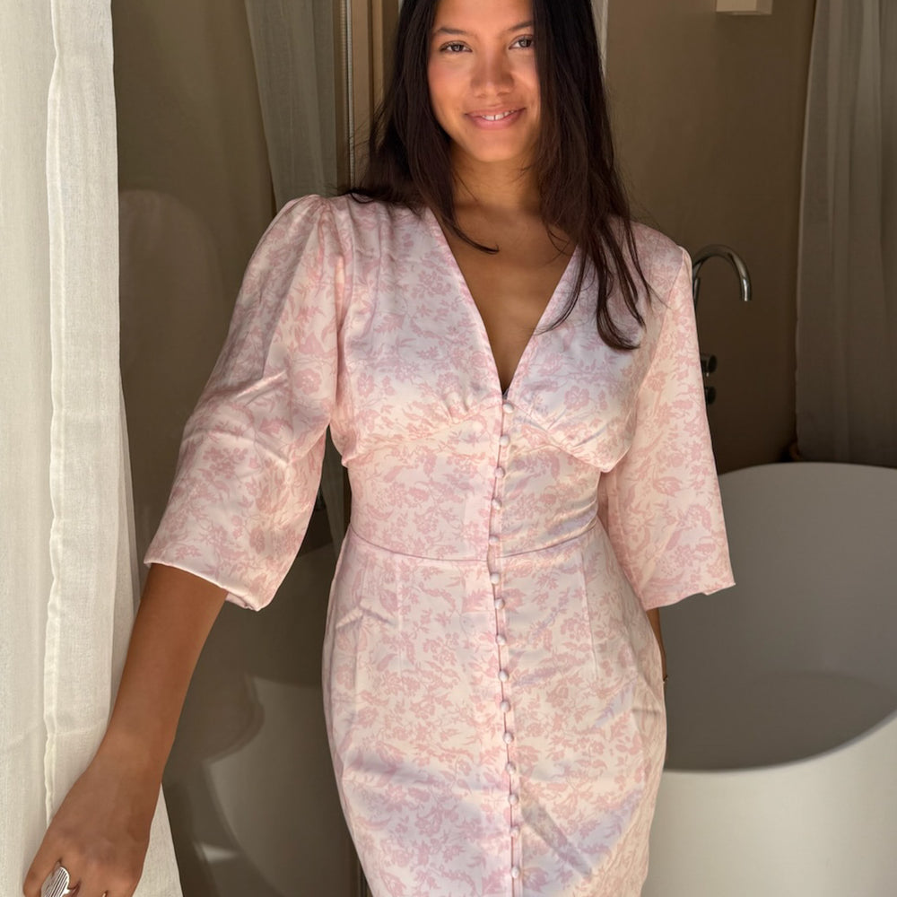 
                      
                        Addy Dress PREORDER Light Pink Flower
                      
                    
