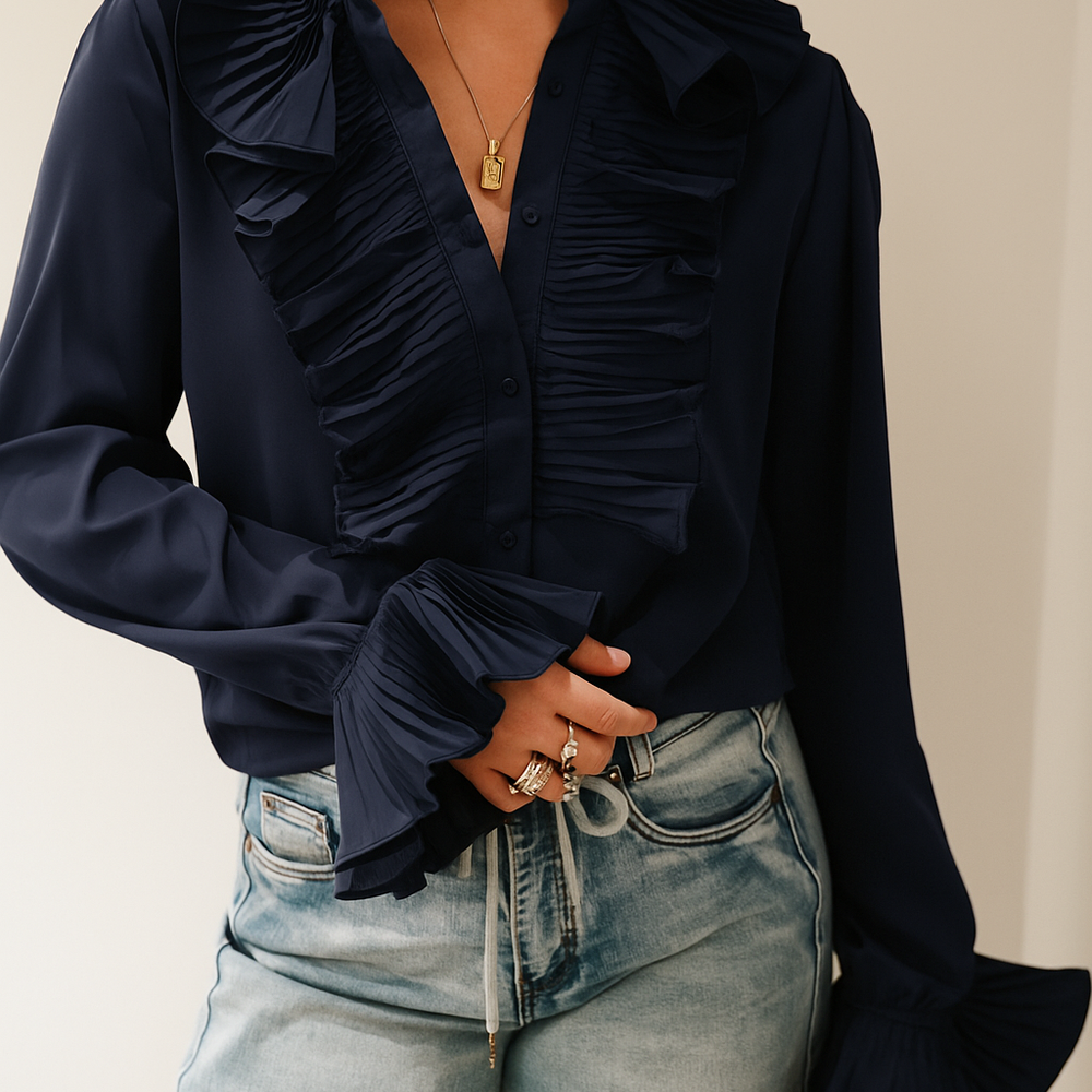 Natasja Bluse PREORDER Navy