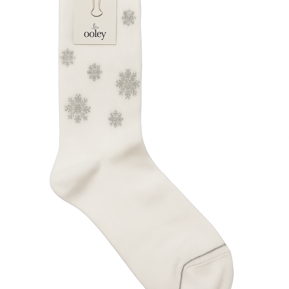 Tennis Glitter Socks Snøfnugg