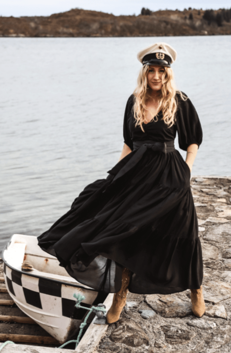 Napoli Long Dress Black