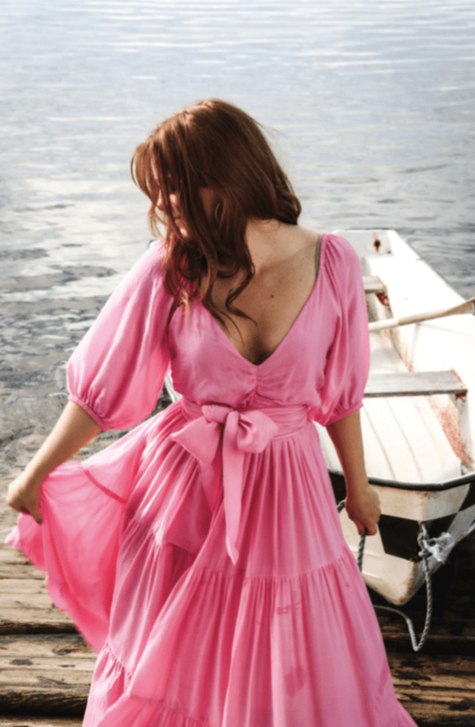 Napoli Long Dress Rosa