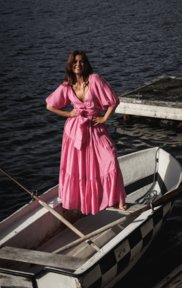 Napoli Long Dress Rosa