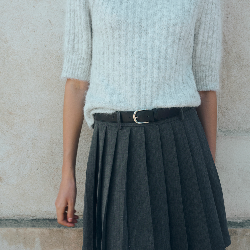 Ro Skirt Grey Melange