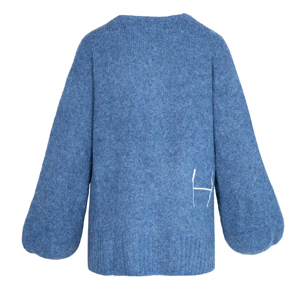 Sofie V-neck Sweater Blue