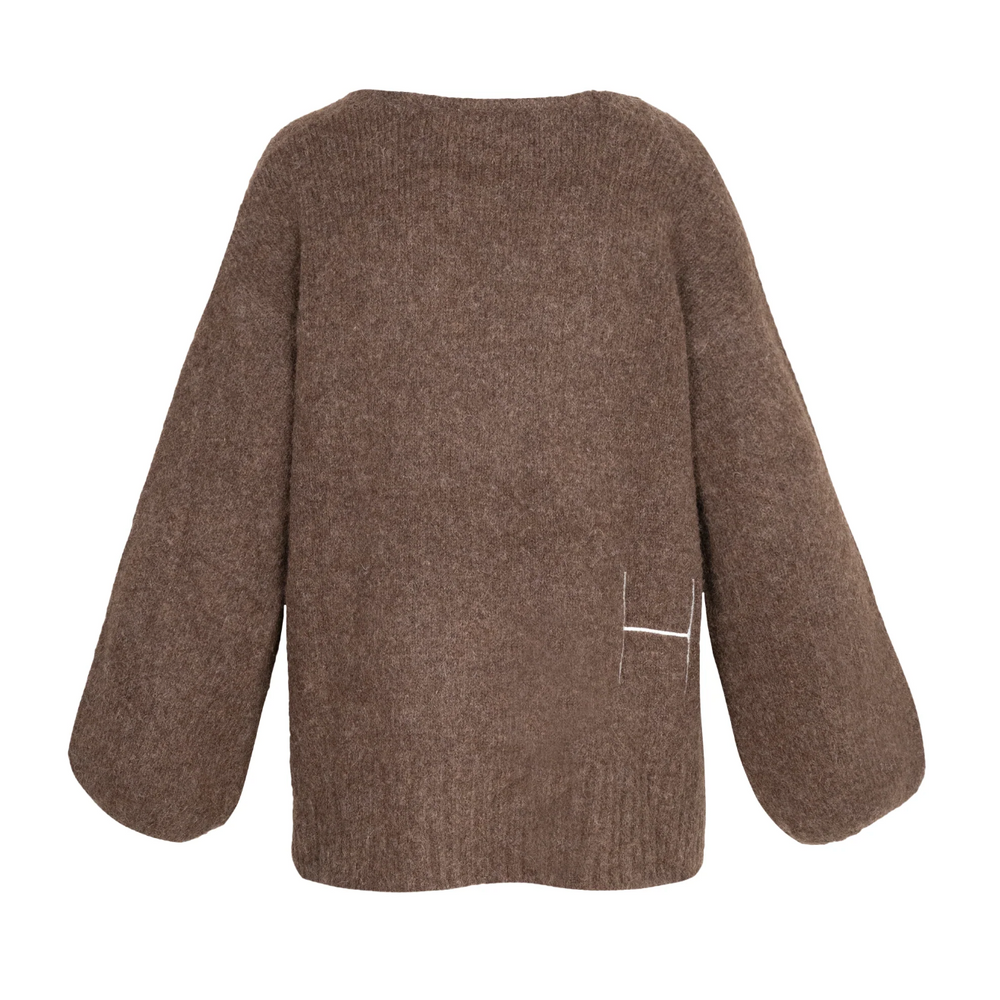 Sofie V-neck Sweater Brown