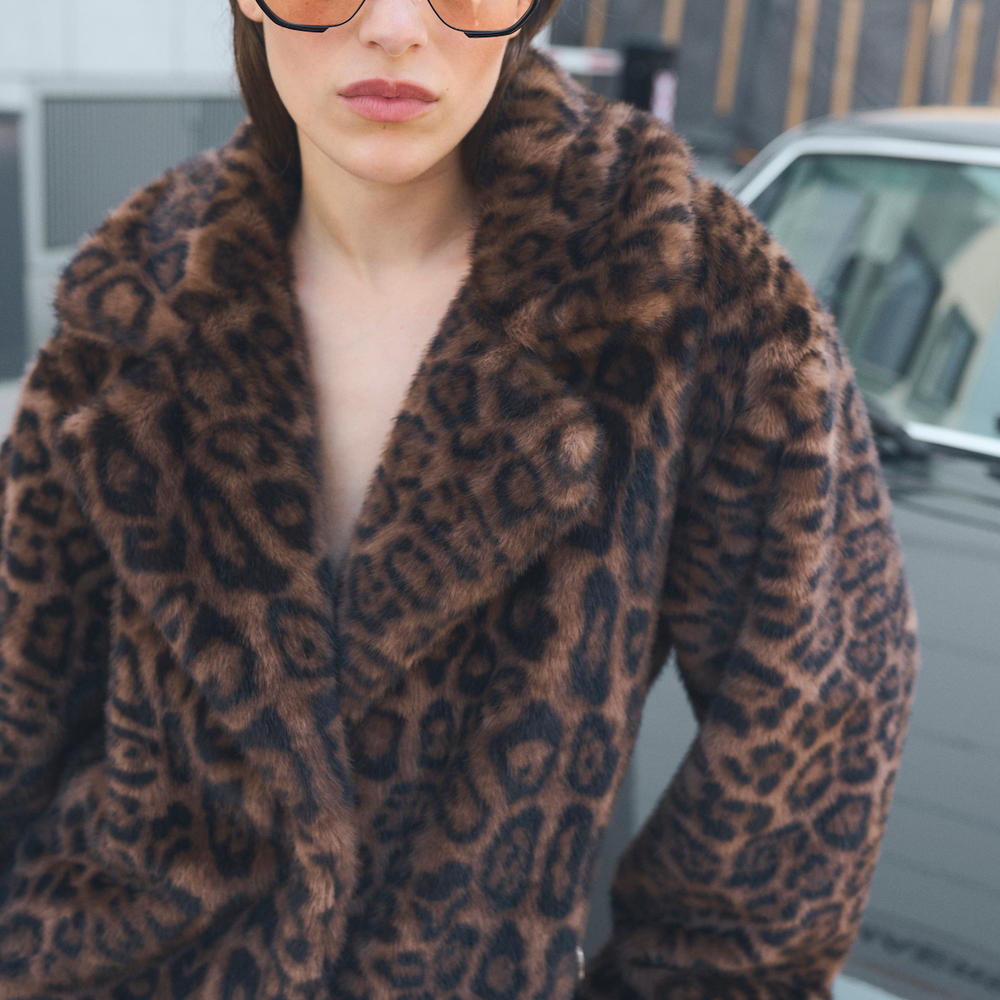 
                      
                        Tira Fur Coat Brown Leopard
                      
                    