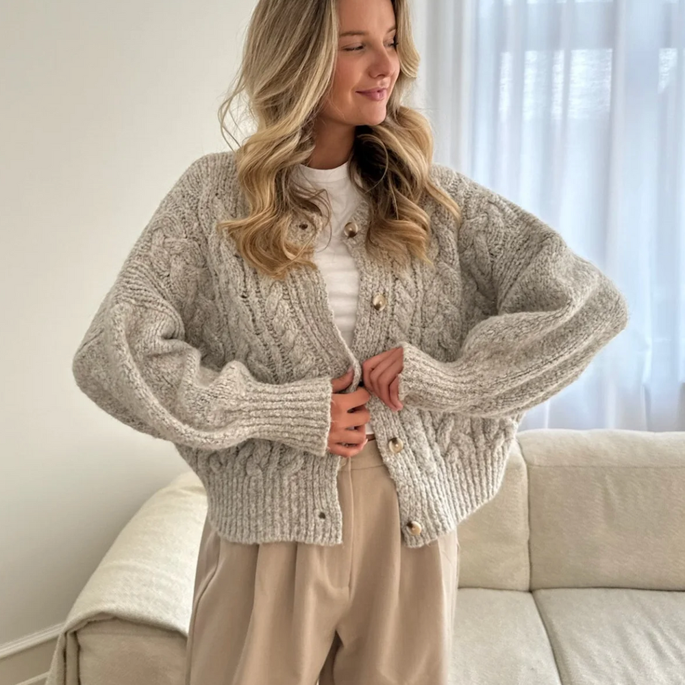 Ella Cardigan Light Greige