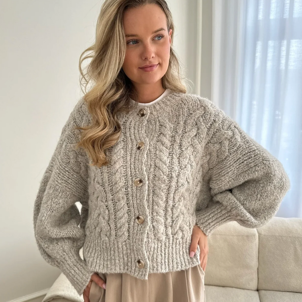 
                      
                        Ella Cardigan Light Greige
                      
                    