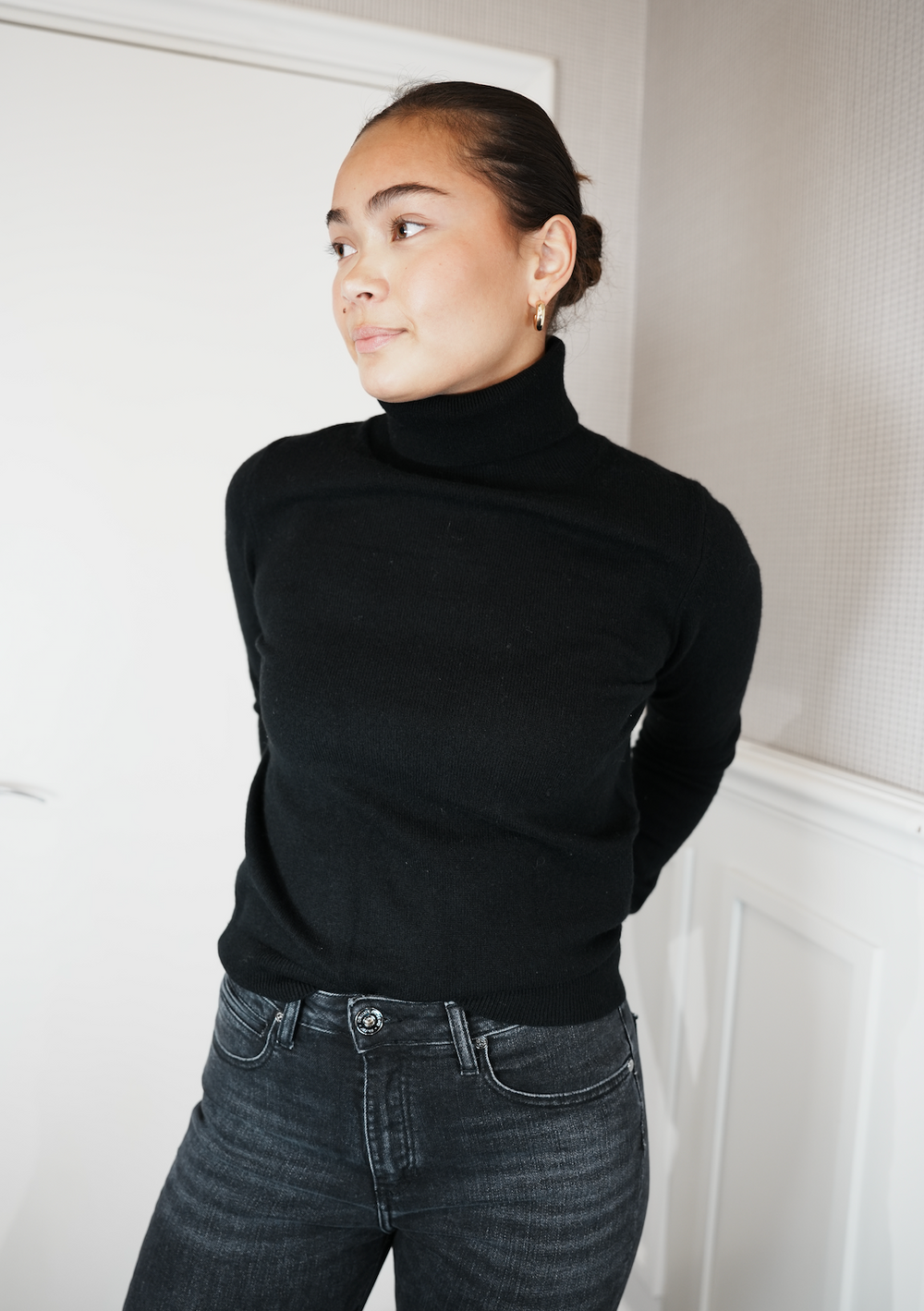 Laurene Roll Neck Noir