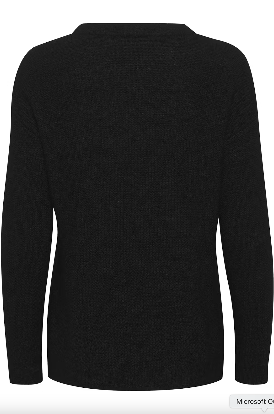 The knit pullover Black