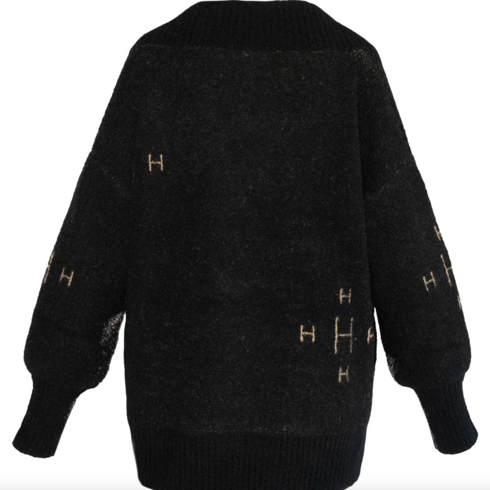 Fam v-neck sweater Black