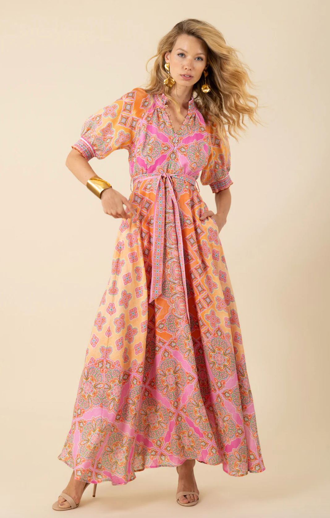 Naya Maxi Dress Pink