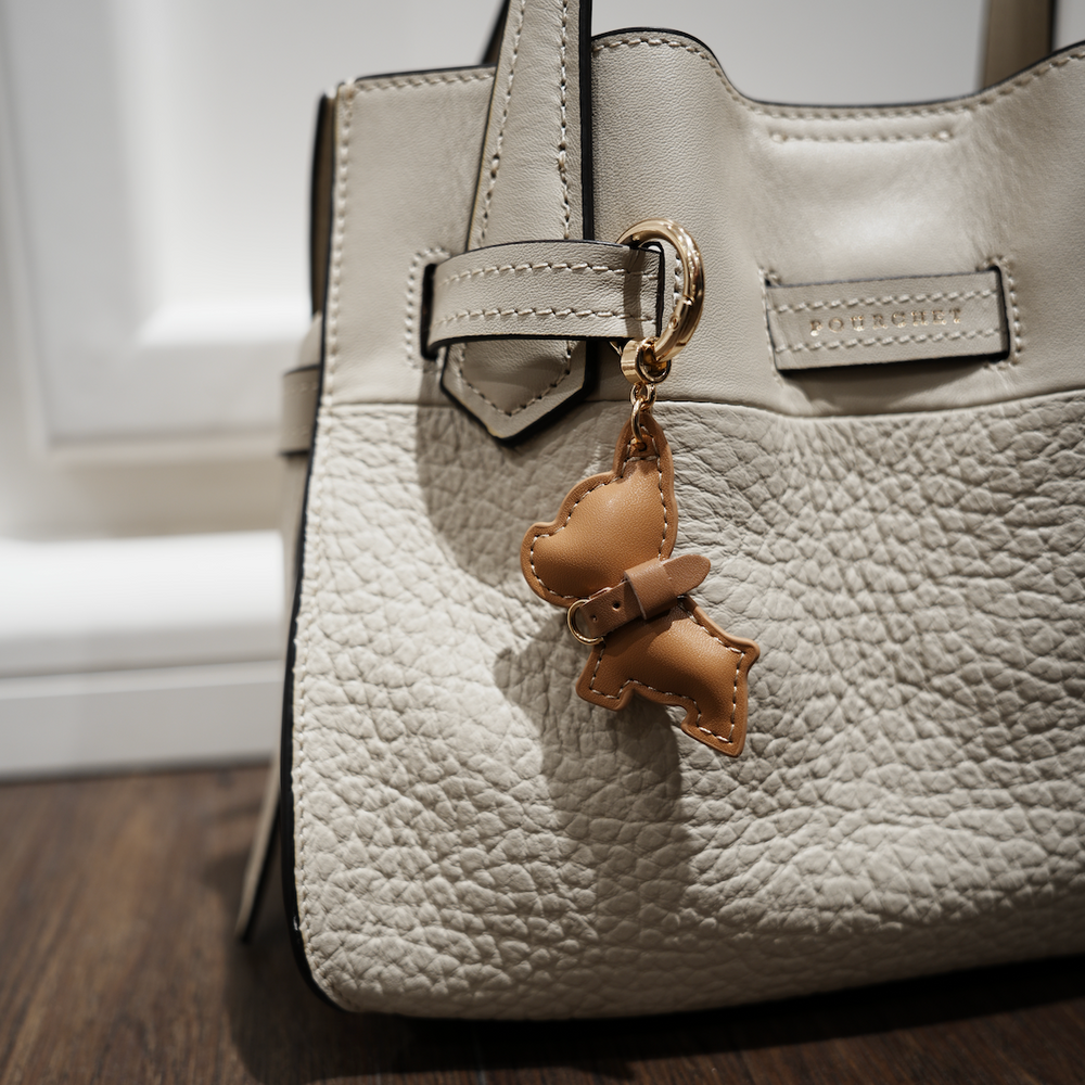 Puppy Bag Charm Brown