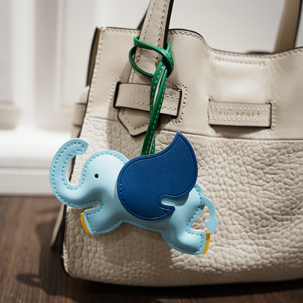 Elephant Bag Charm Blue