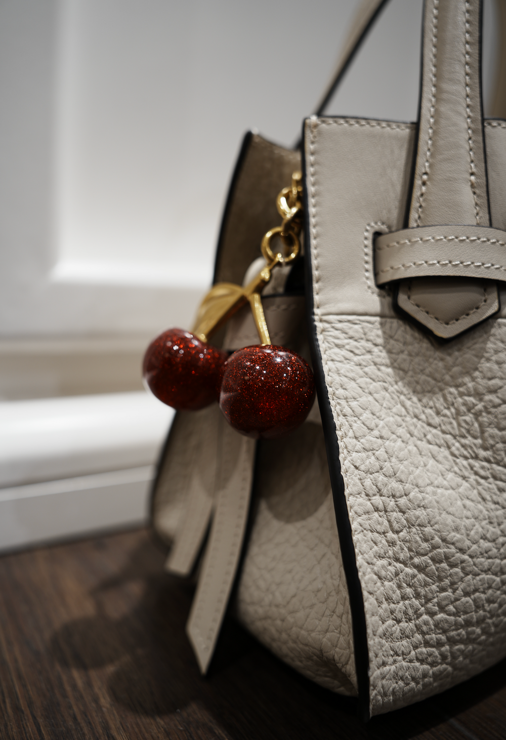 Cherry Bag Charm Red