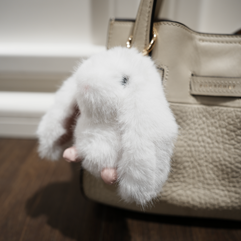 Bunny Bag Charm White