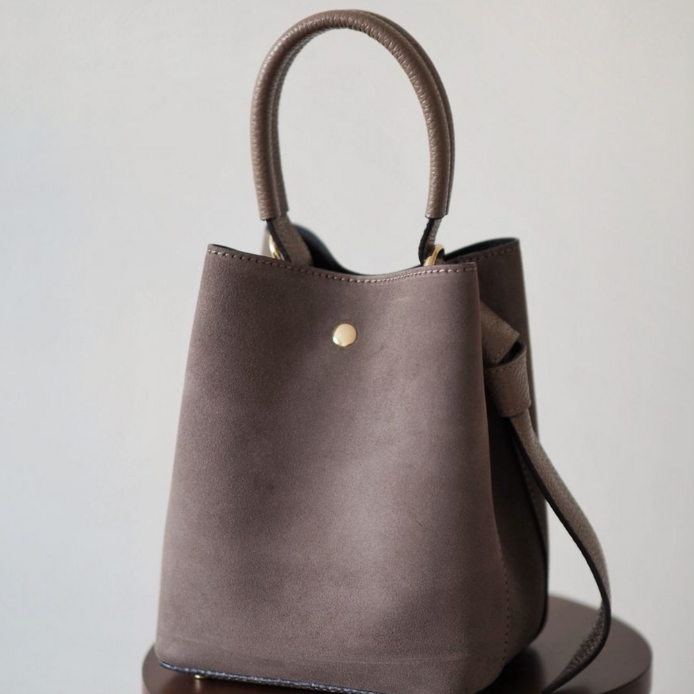 Bucket Bag Semsket Taupe