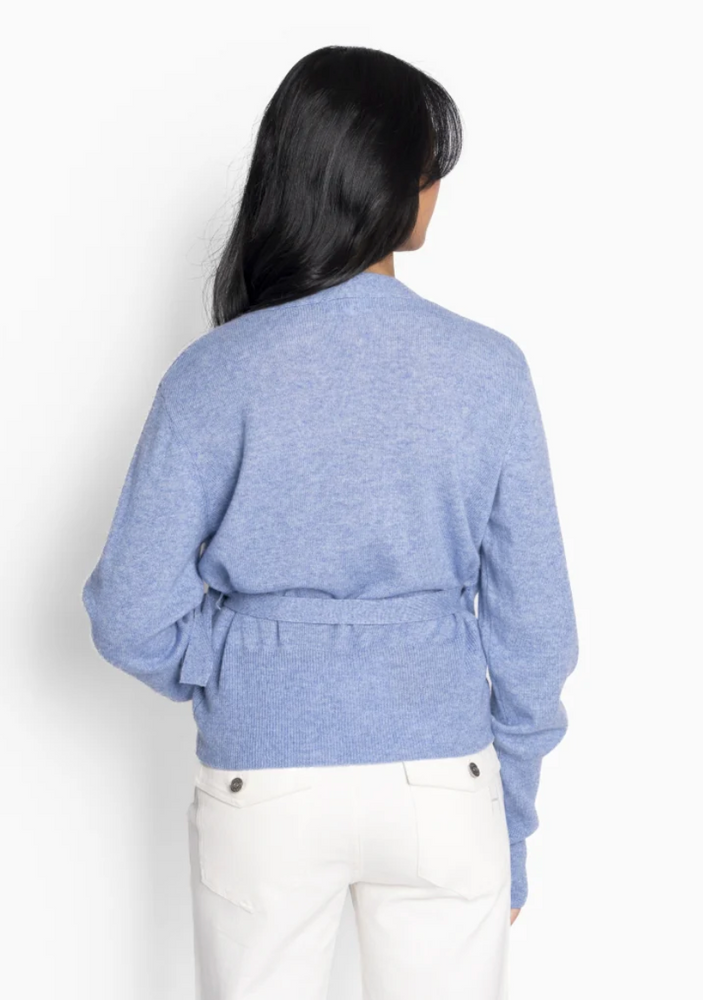 
                      
                        Leah Wrap Cardigan Faded Denim
                      
                    