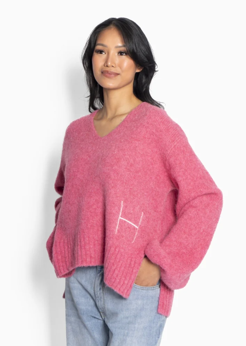 Sofie V-neck Sweater Chateau Rose