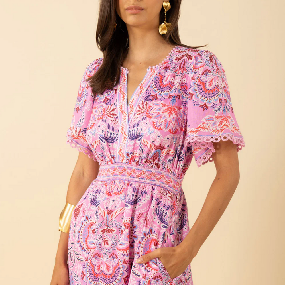 
                      
                        Katelyn Linen Dress Long Pink
                      
                    