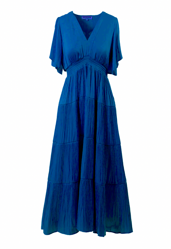 Angie Solid Dress Indigo