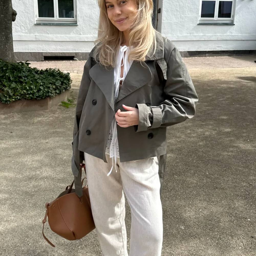 Alma Trenchcoat Green