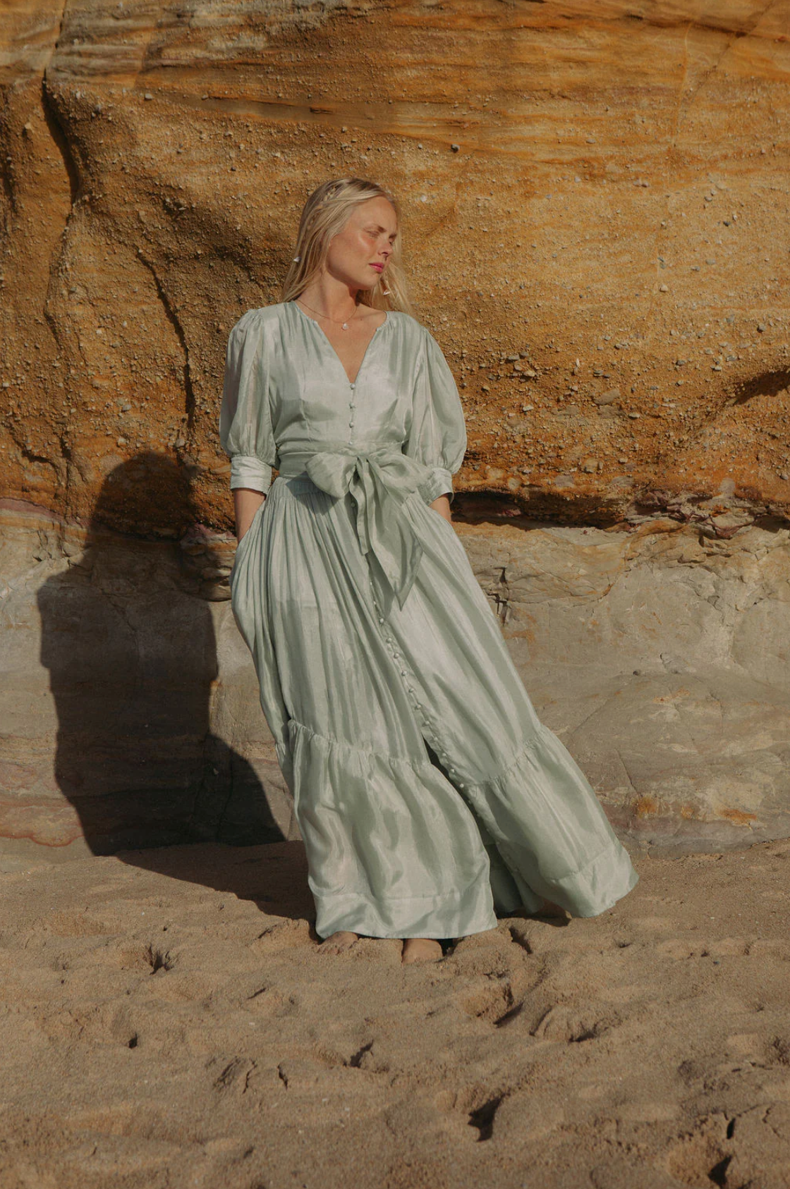 Wow Long Dress Pistachio