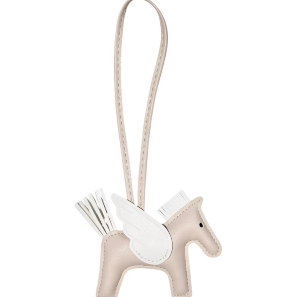 Pony Bag Charm Lys Beige