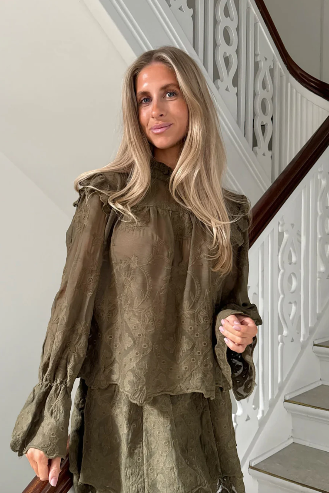 Ellinor bluse Army