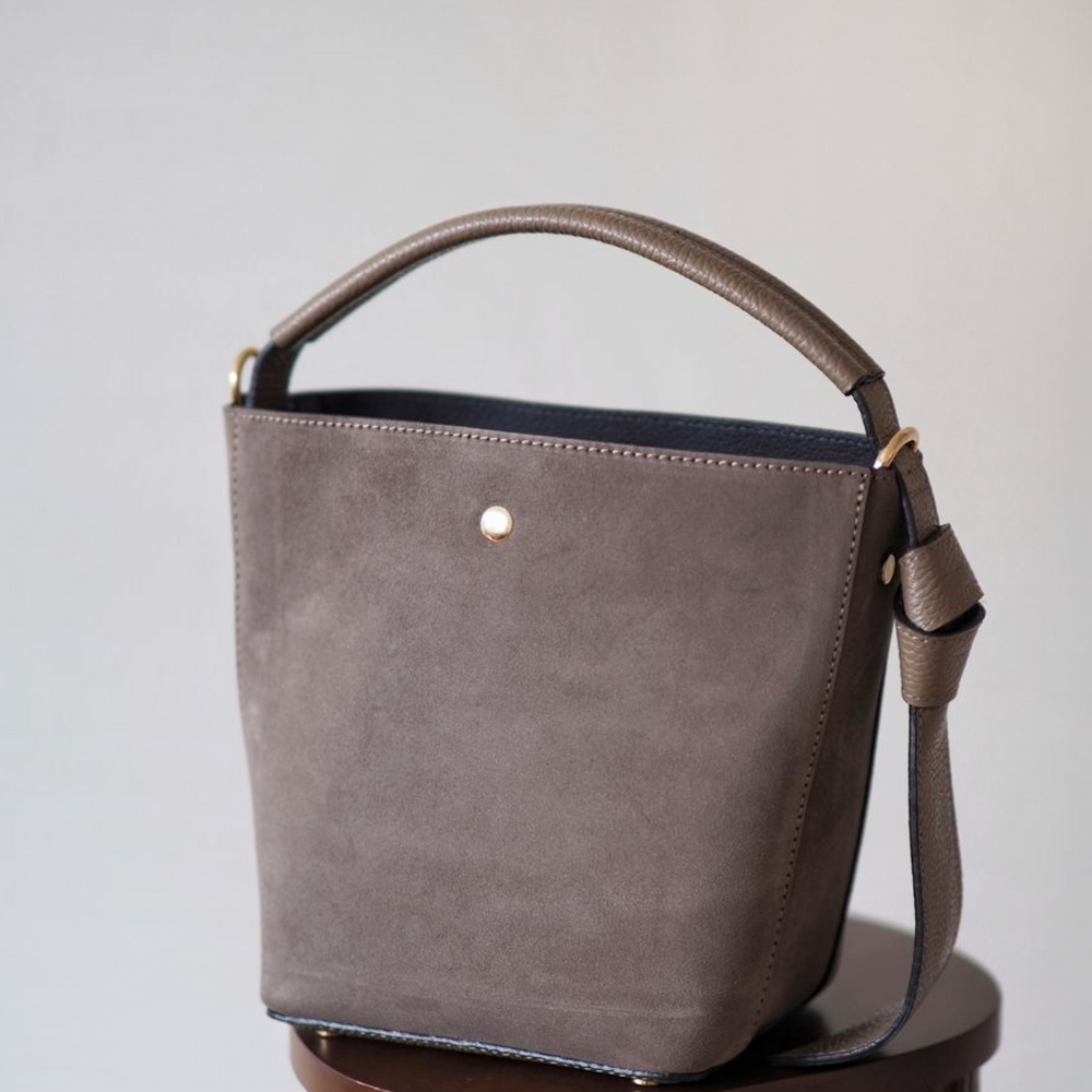 Bucket Bag Semsket Taupe