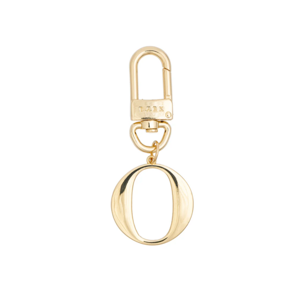 Metal Letter Bag Charm O