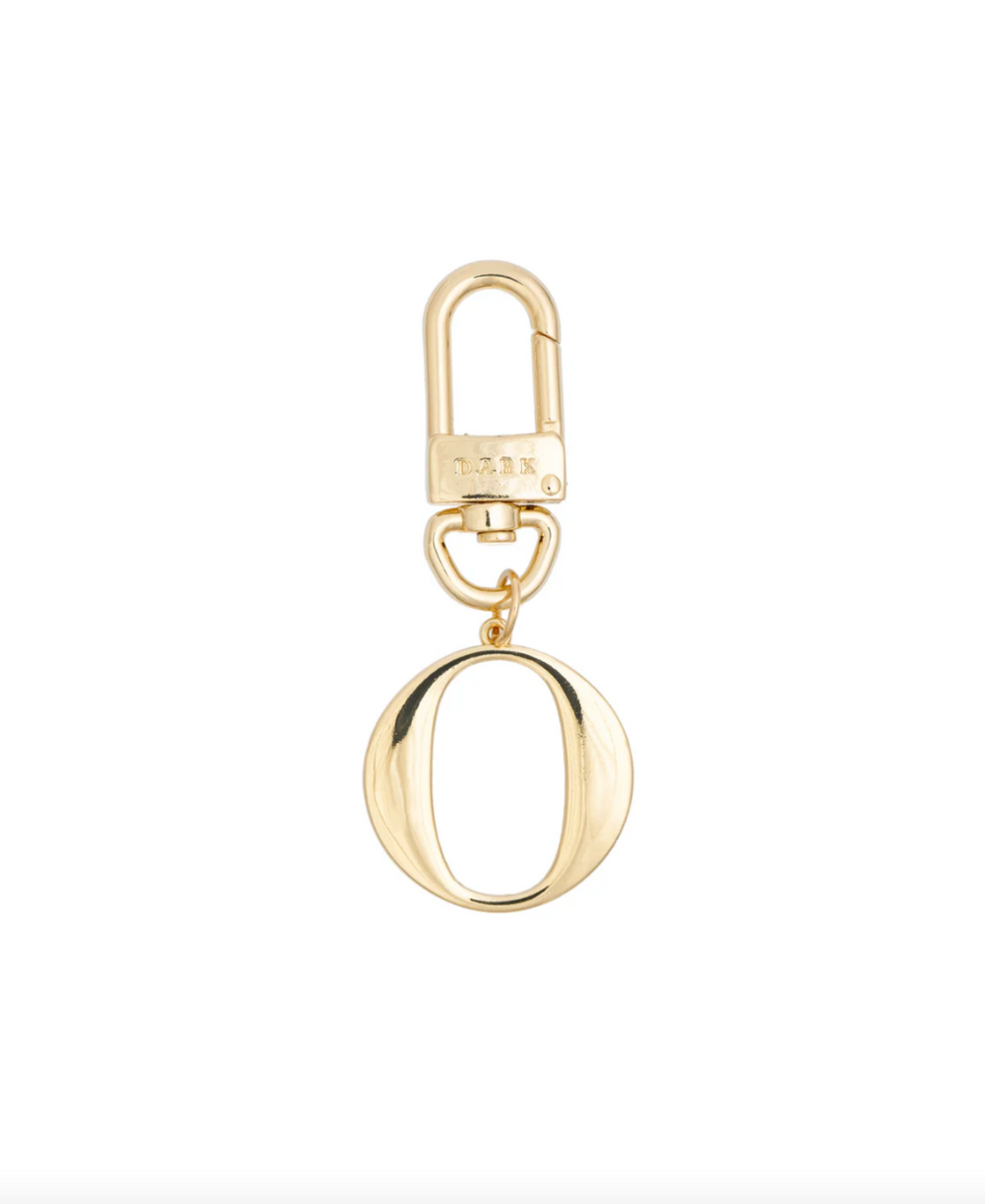 Metal Letter Bag Charm O