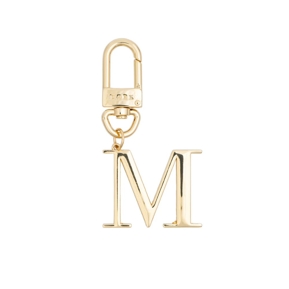 Metal Letter Bag Charm M