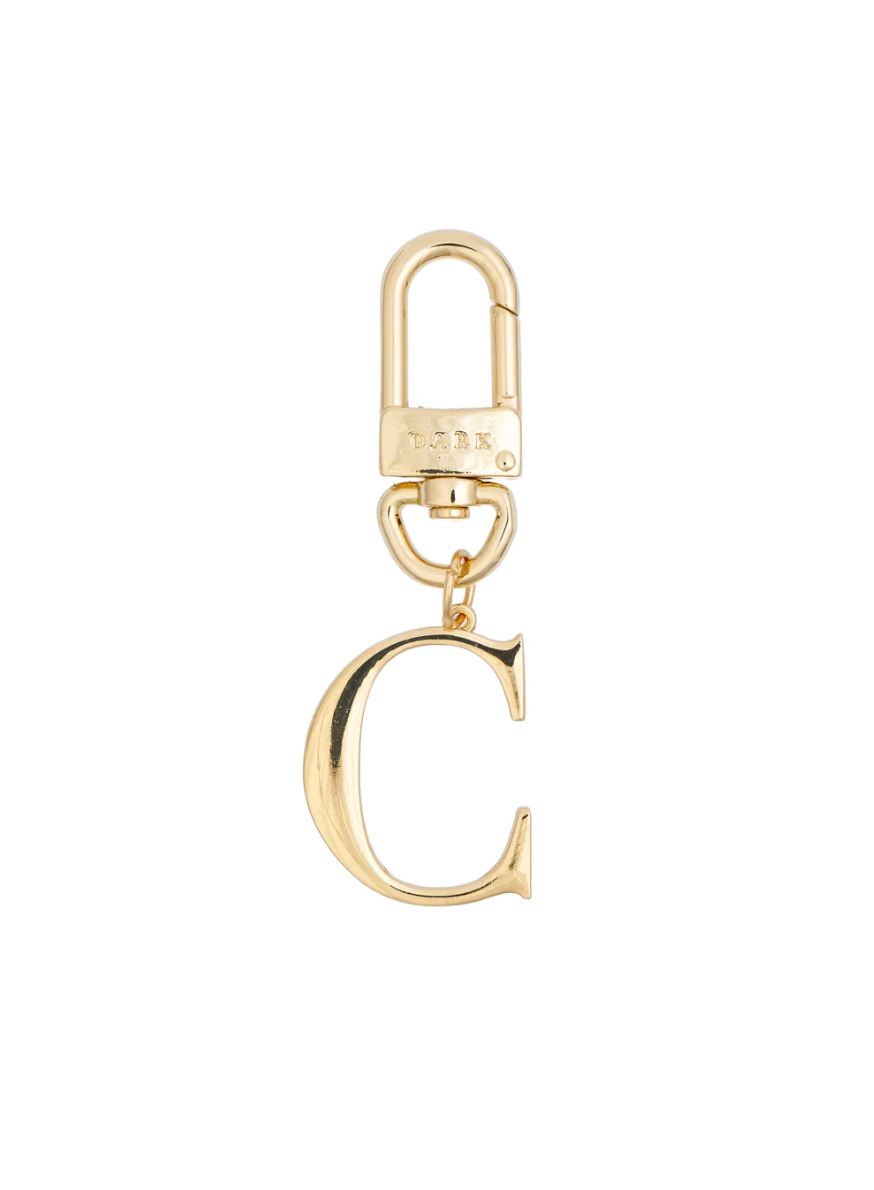Metal Letter Bag Charm C
