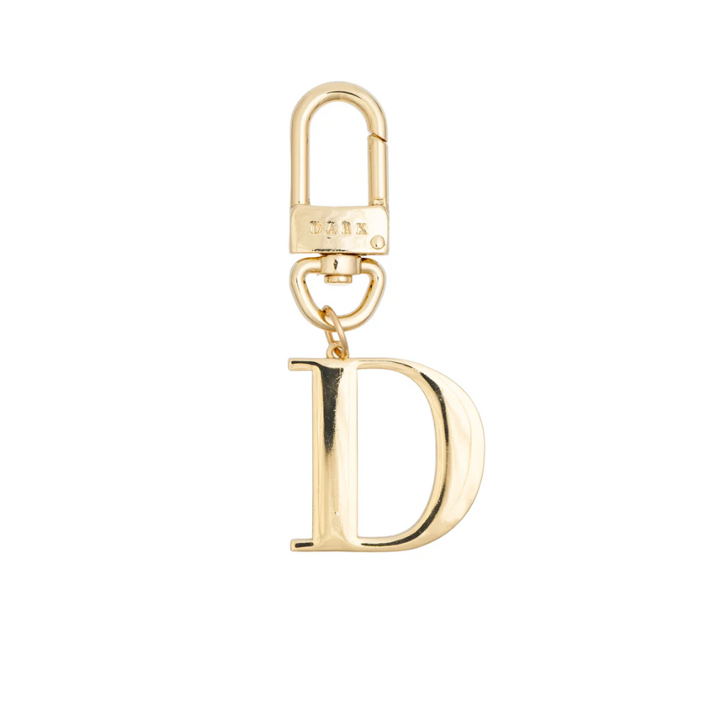 Metal Letter Bag Charm D