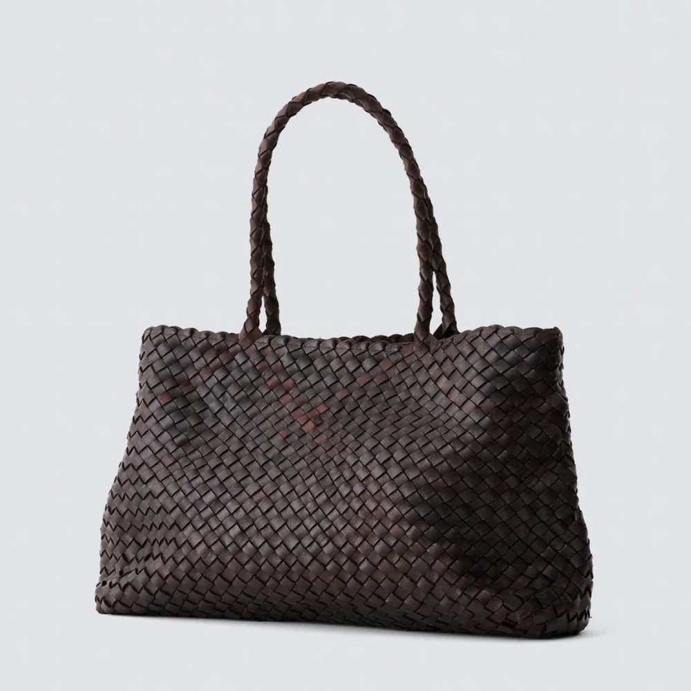 Vintage Mesh Tote Dark Brown