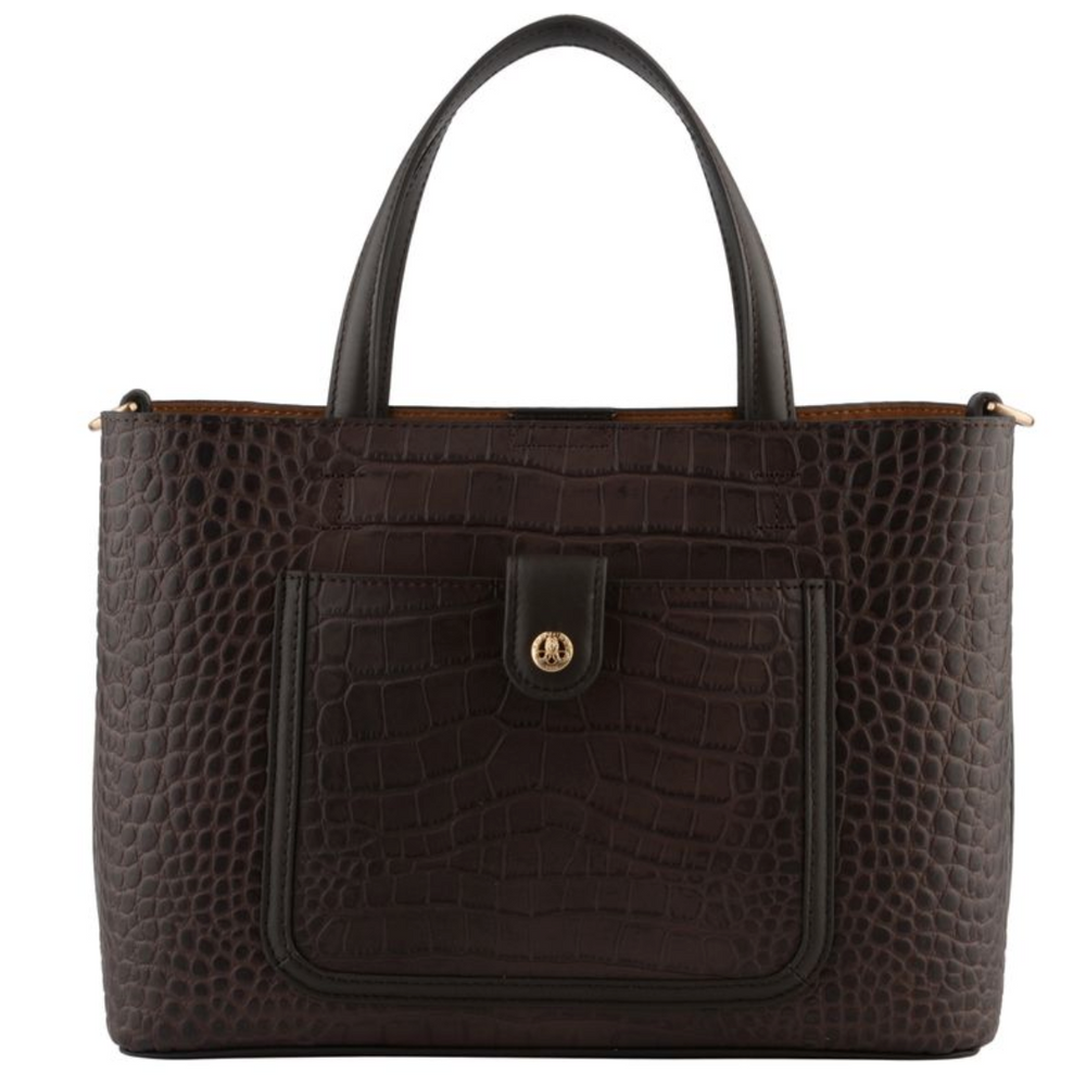 
                      
                        Bride Crocco Satchel Bag Brown
                      
                    