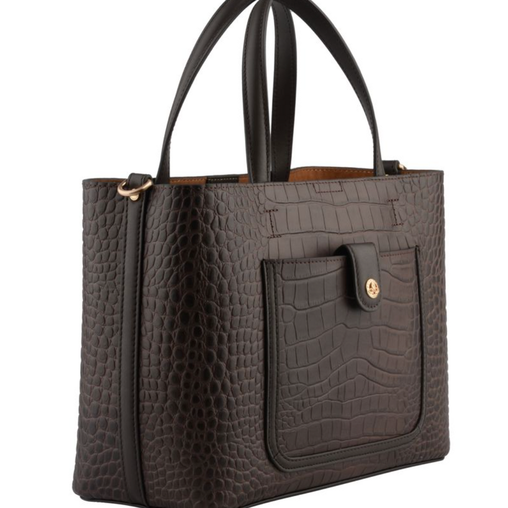 
                      
                        Bride Crocco Satchel Bag Brown
                      
                    