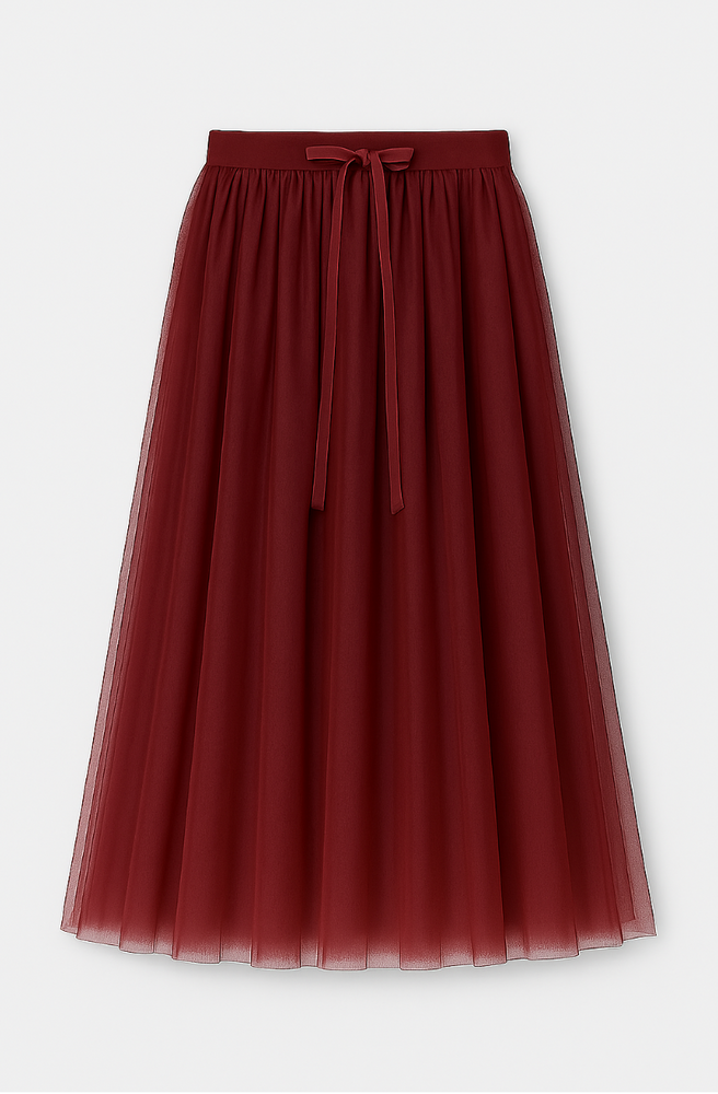 Luna Skirt Tyll Burgunder