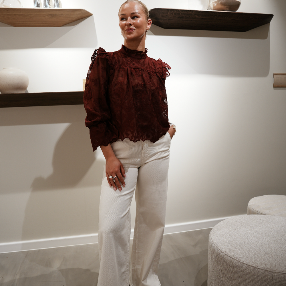Ellinor bluse Burgunder