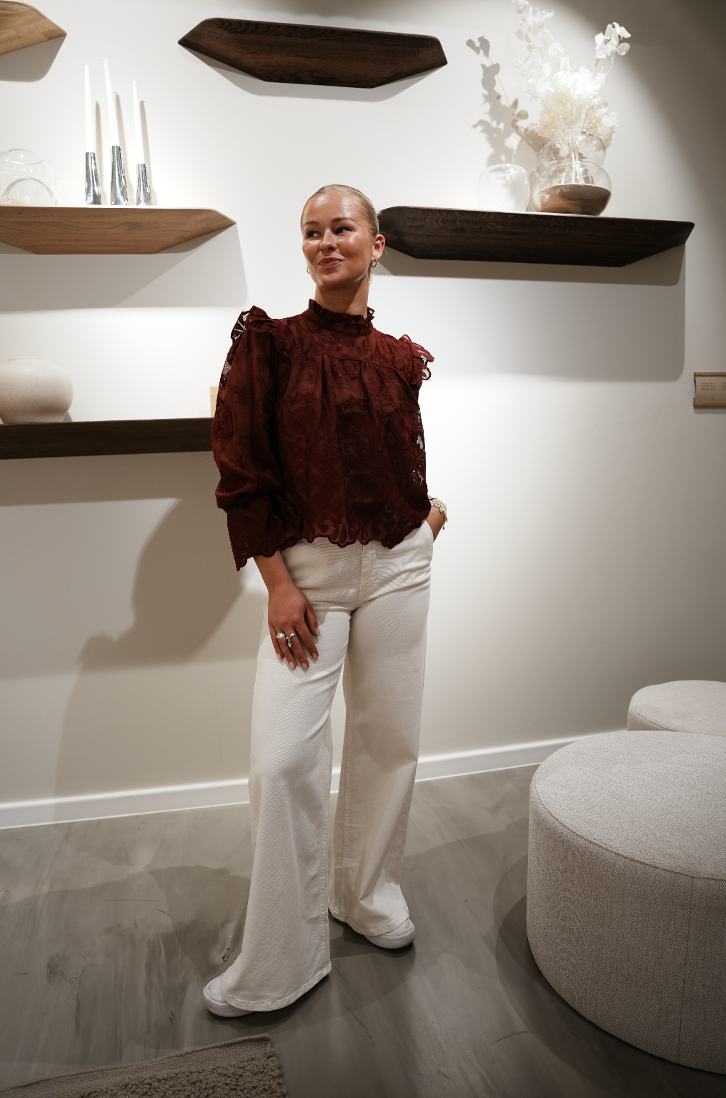 Ellinor bluse Burgunder