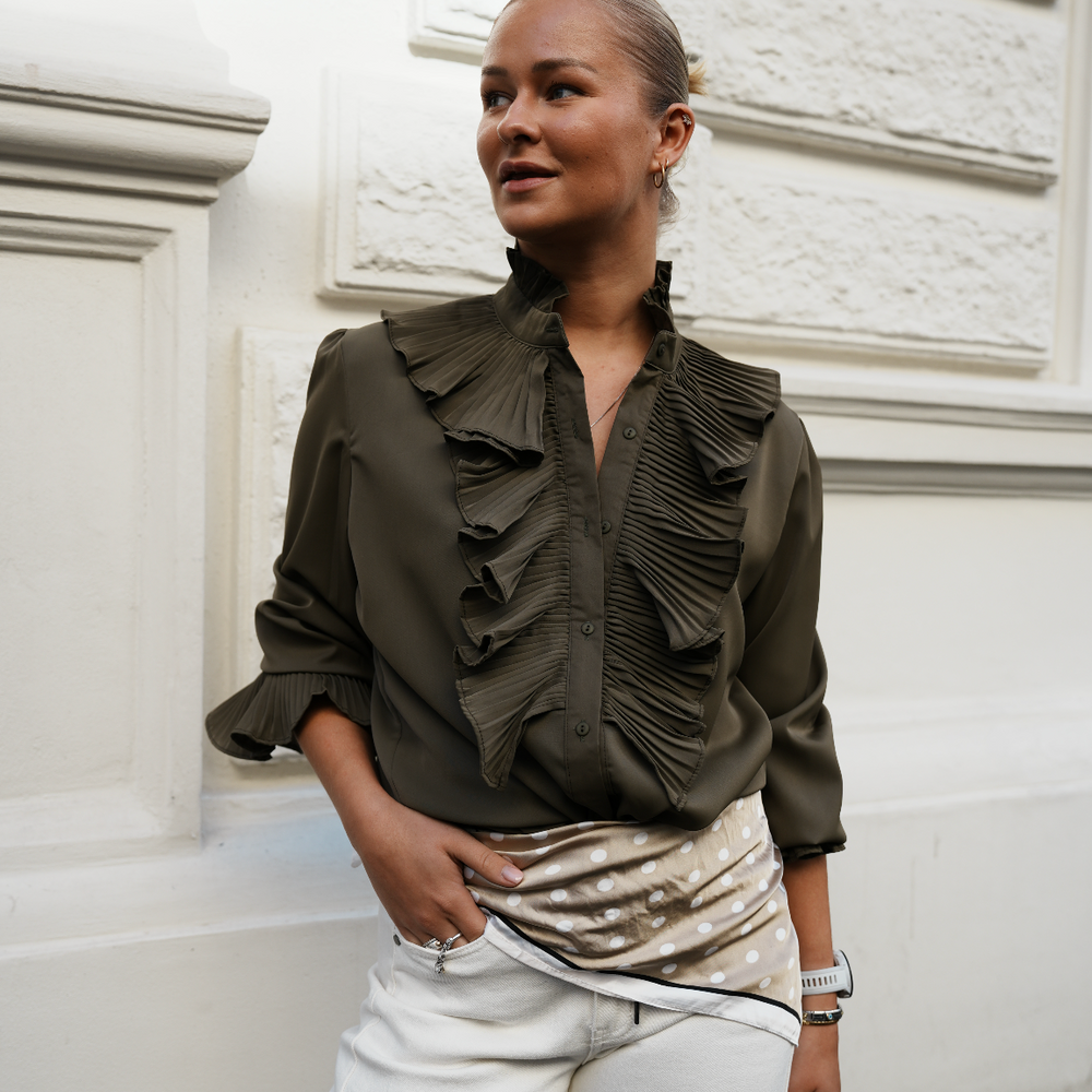 Natasja Bluse PREORDER Army