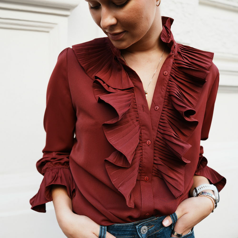 
                      
                        Natasja Bluse Bordeaux
                      
                    