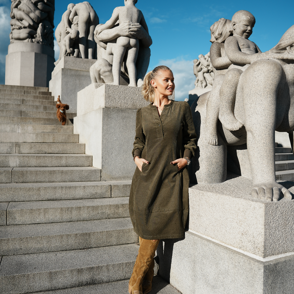 Rhaena Dress Burnt Olive