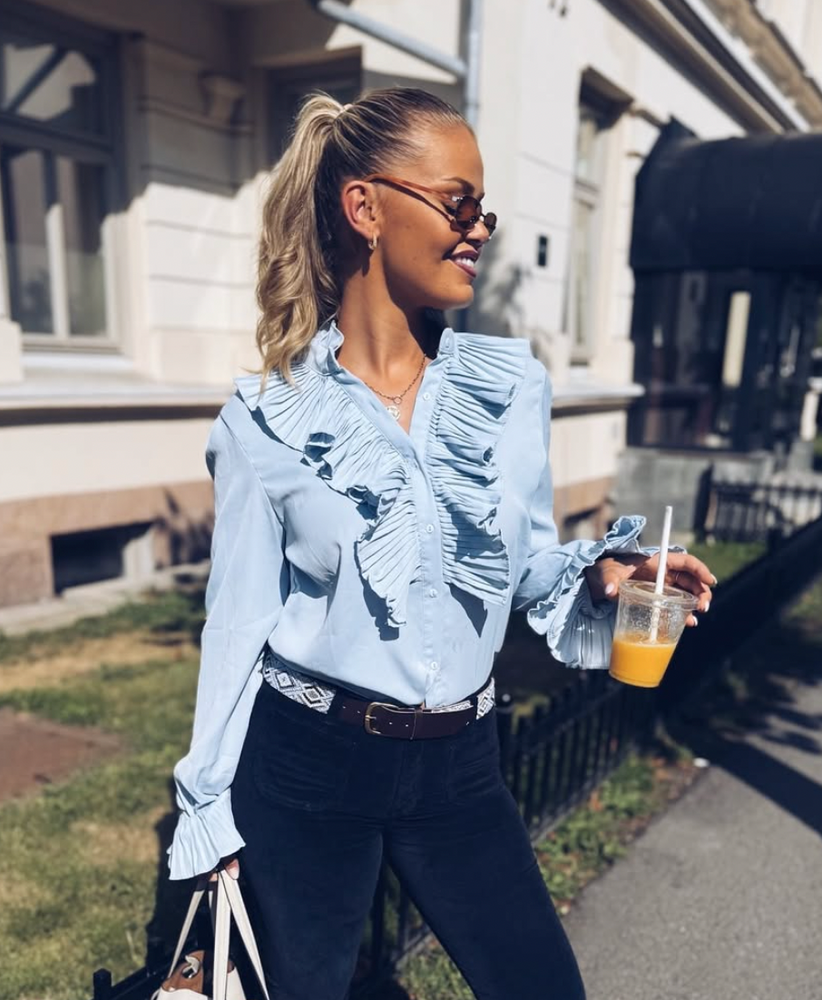 Natasja Bluse Light Blue