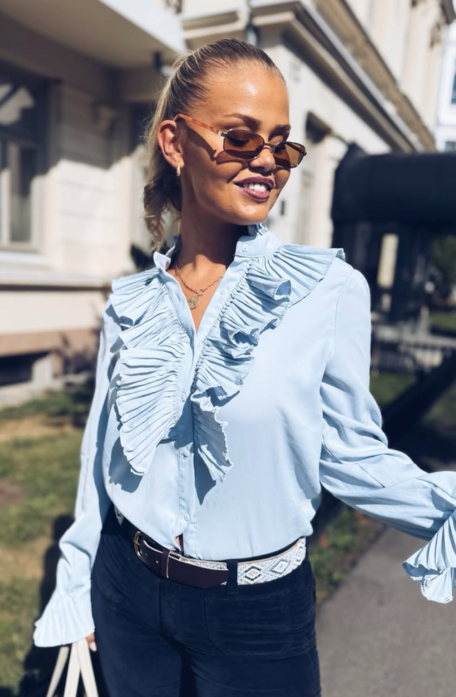 Natasja Bluse Light Blue