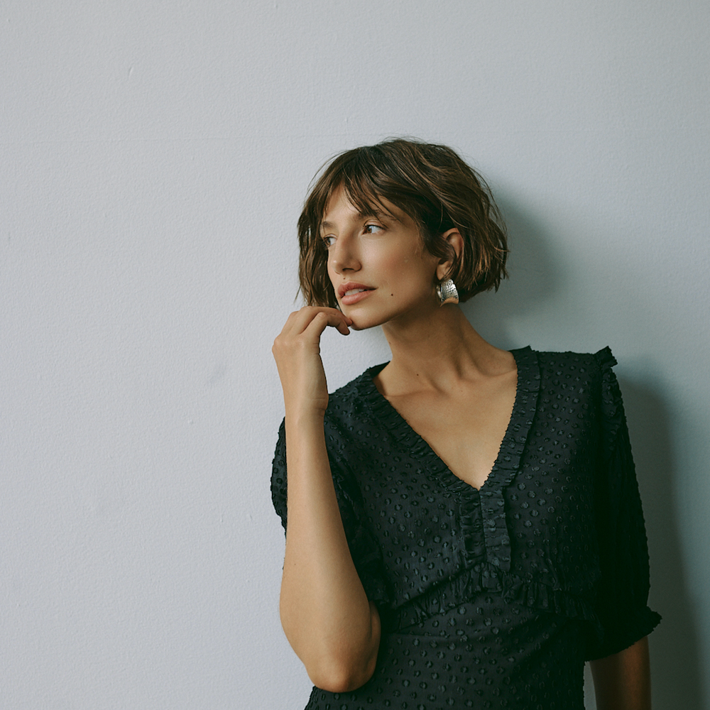 Venia Dress Black Dot